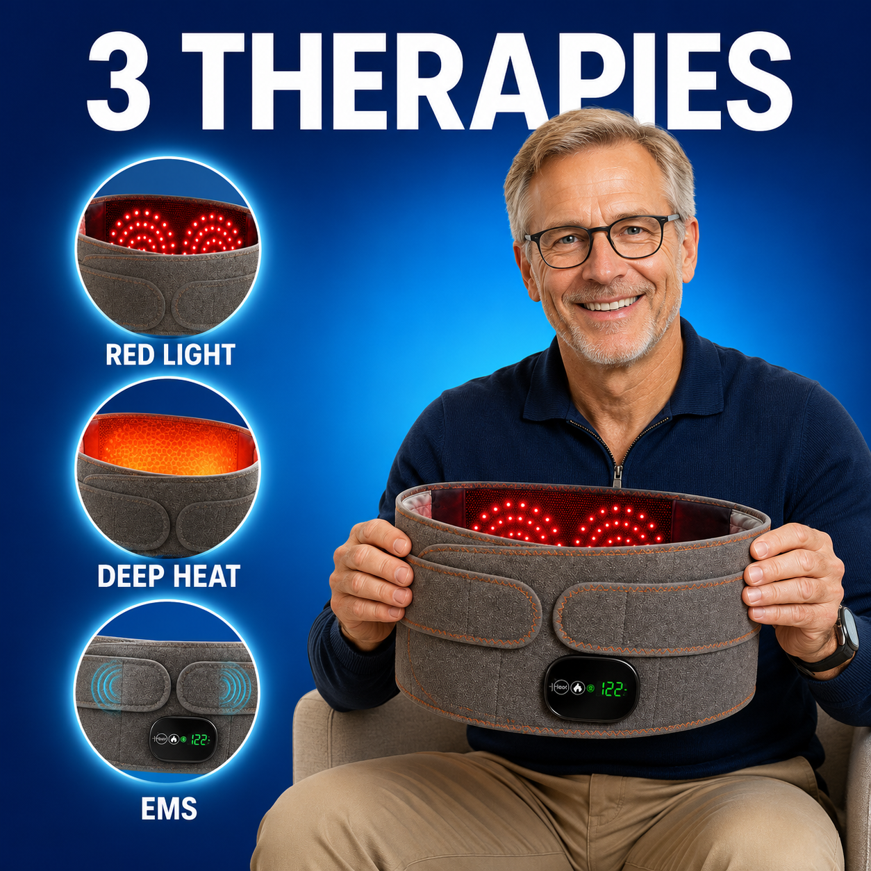HealthBelt - 3-in-1 Red Light Therapy