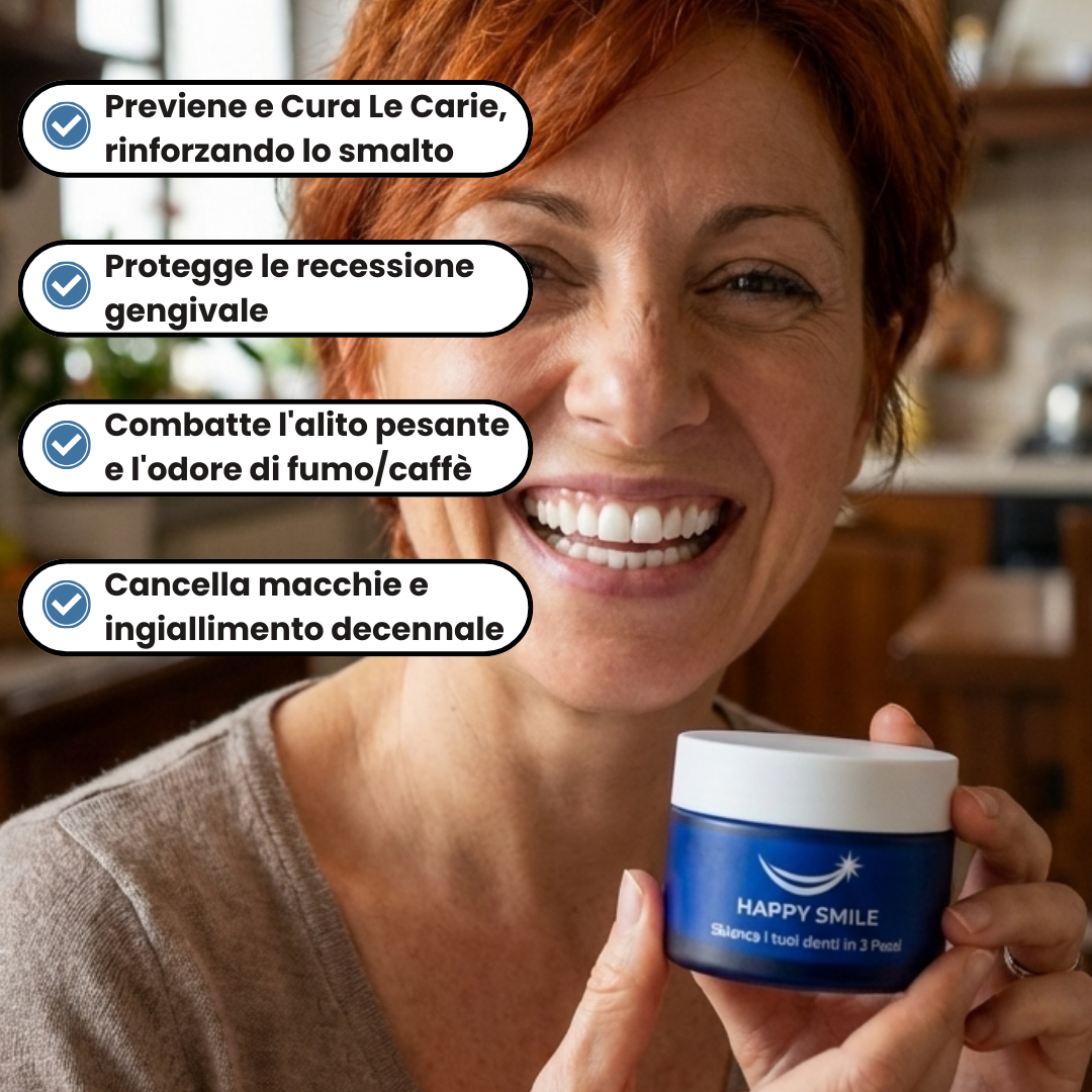 HappySmile - Polvere Dentale Remineralizzante