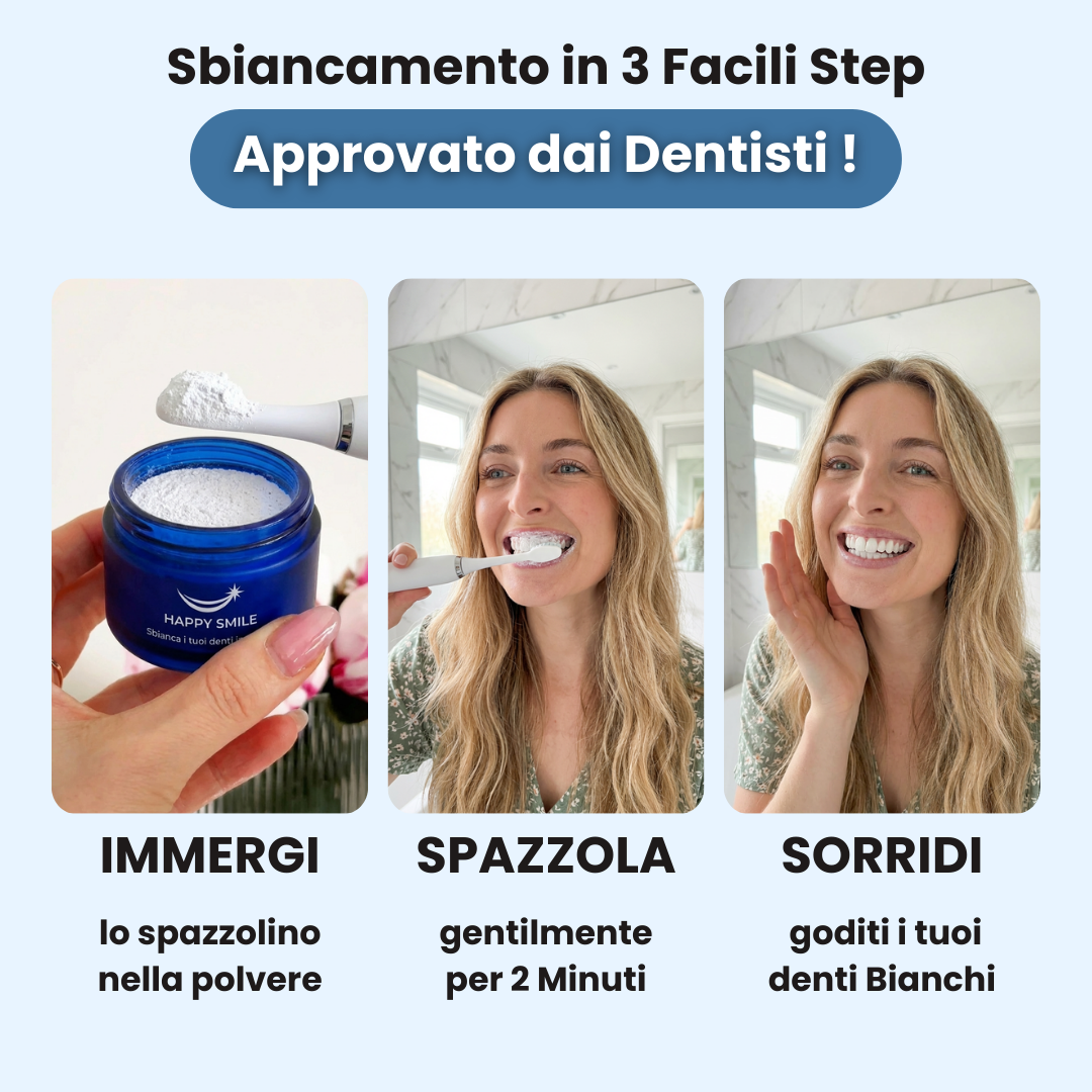 HappySmile - Polvere Dentale Remineralizzante