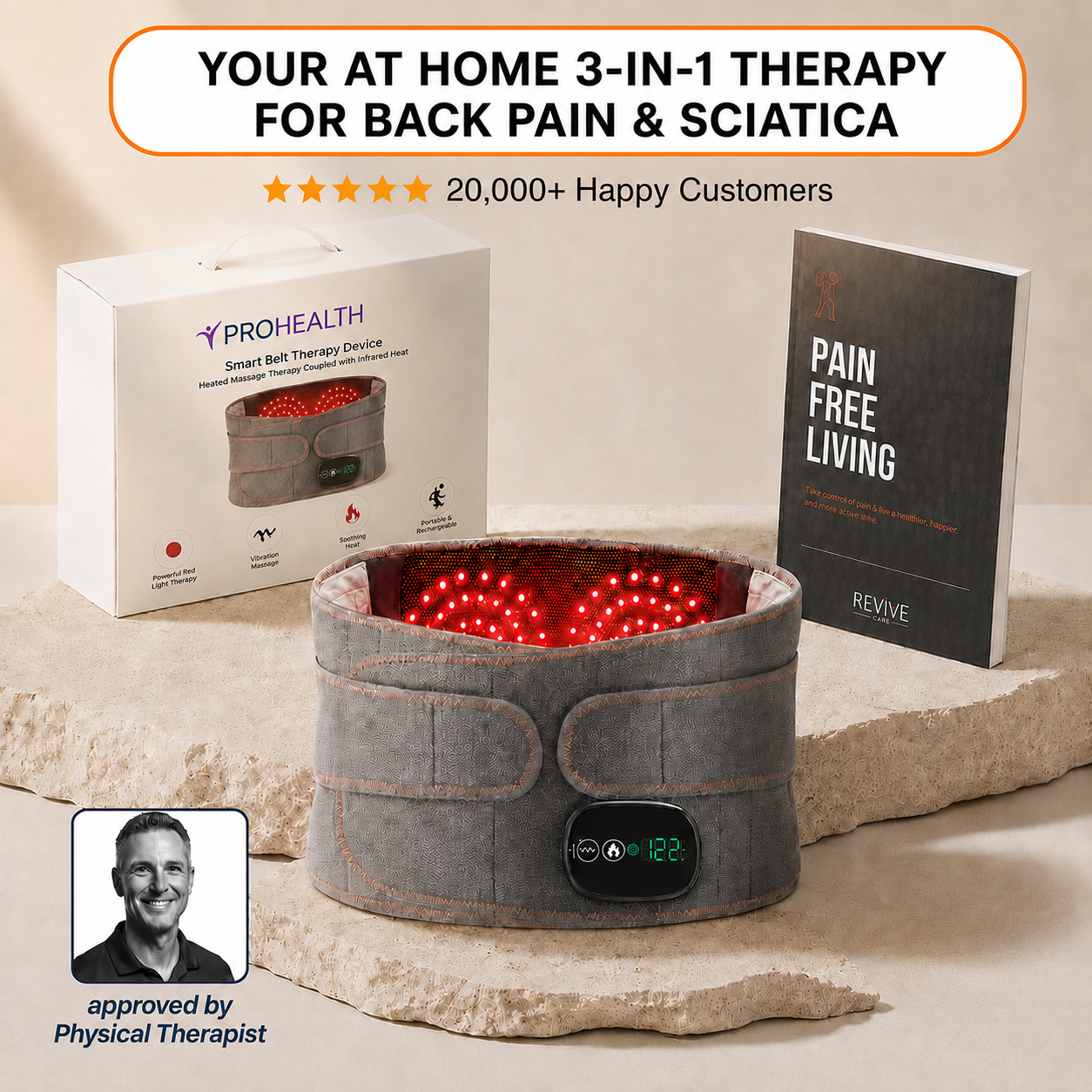 HealthBelt - 3-in-1 Red Light Therapy
