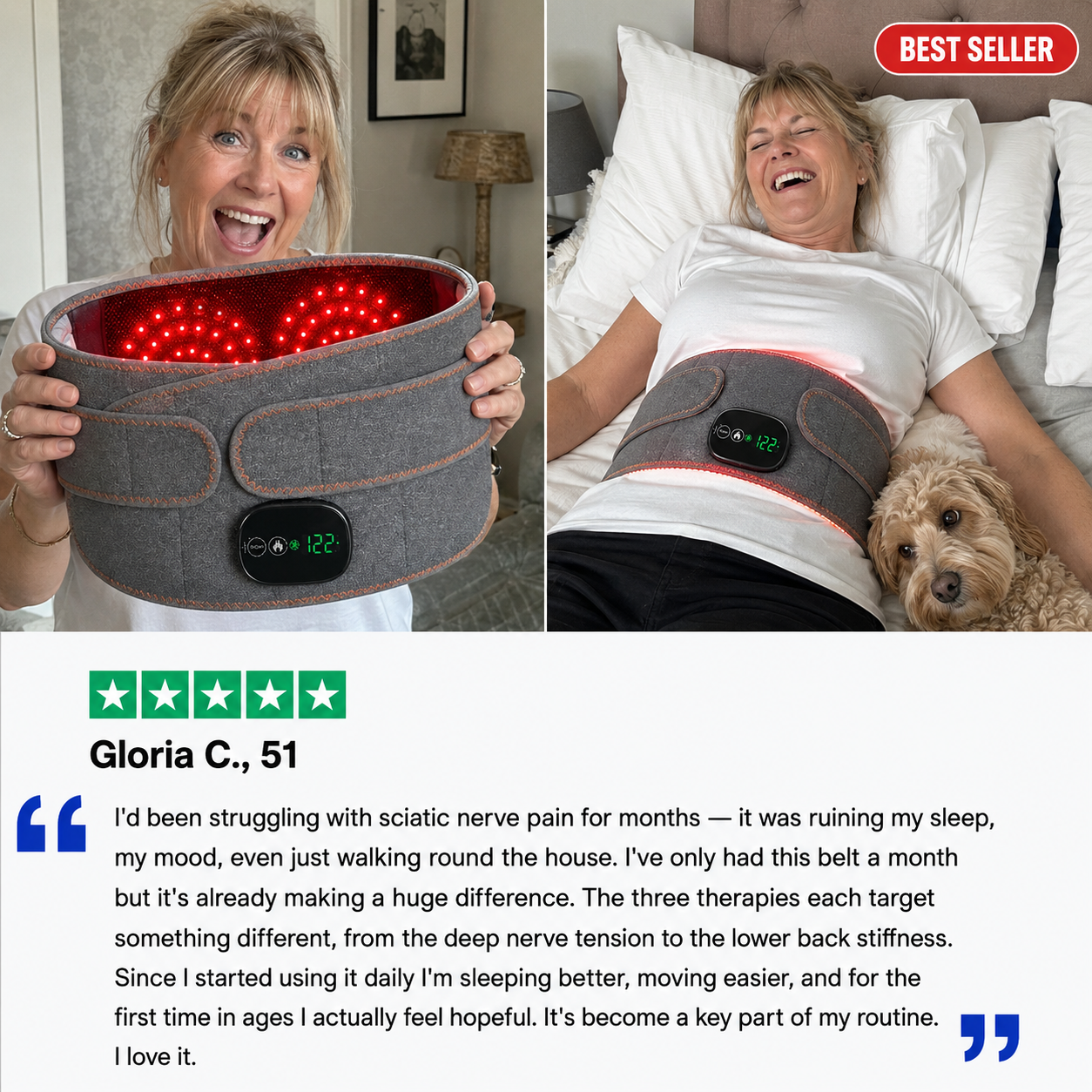 HealthBelt - 3-in-1 Red Light Therapy